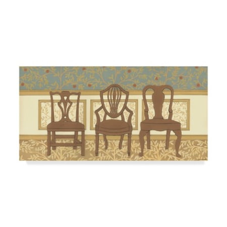 Wendy Russell 'Arts And Crafts Chairs Ii' Canvas Art,16x32